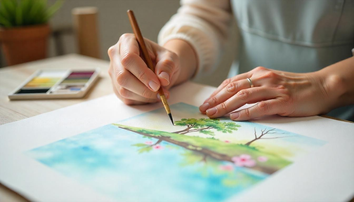 3. Hands engaged in art therapy activity.